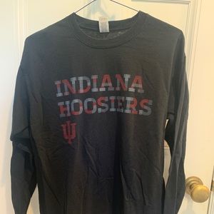 Indiana University Long Sleeve Black